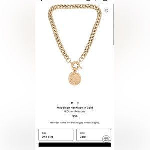 Madison Necklace in Gold NBW!